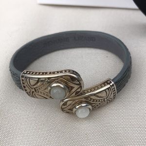 Daniella Ortiz Genuine Lizard Bracelet Sterling Silver Hardware New w/ Gift Bag